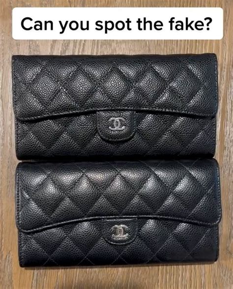 what does fake chanel hardware look like|false chanel bag.